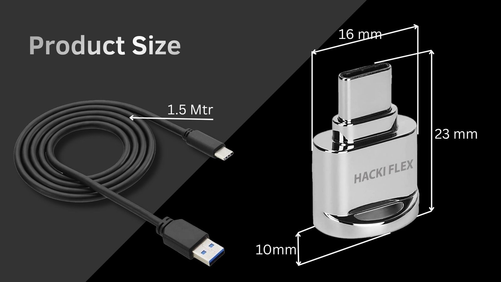 HackiFlex product dimensions